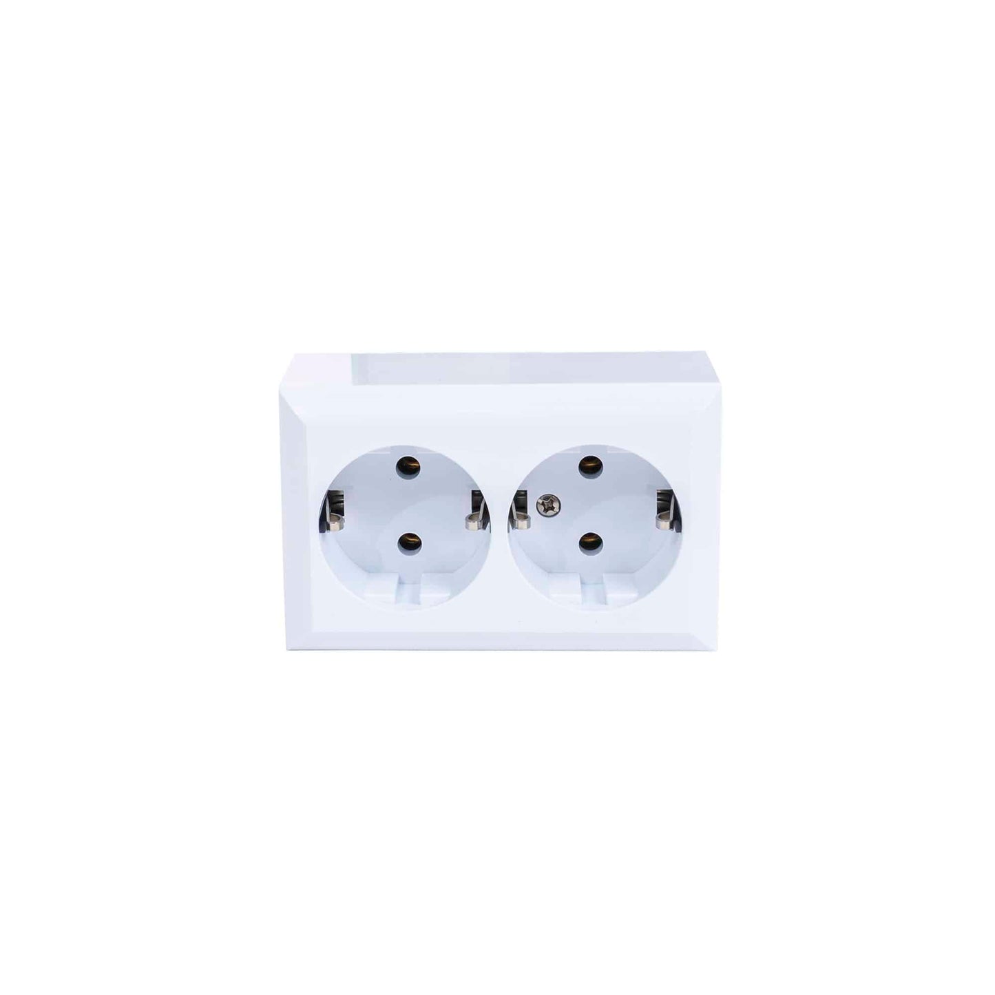 Priza dubla cu CP PT QUATRIC, 16A, 250V / QC-6-0311