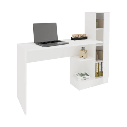 Birou haaus Reims, 1 Usa, Alb, 148 x 45 x 120 cm