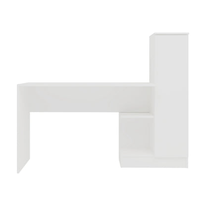 Birou haaus Reims, 1 Usa, Alb, 148 x 45 x 120 cm