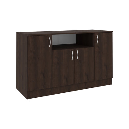 Comoda haaus Remi, 4 Usi, Stejar Bronz, 135 x 50 x 80 cm