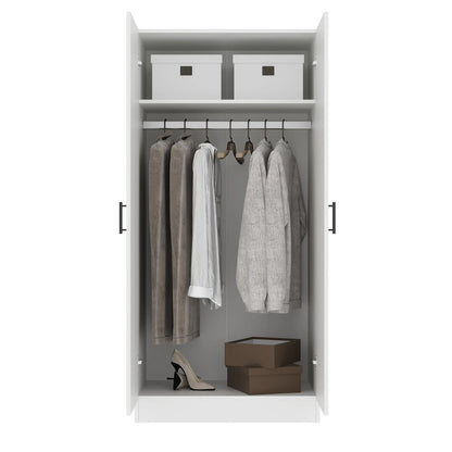 Dulap Remi, 2 Usi, Alb, 80 x 51 x 170 cm
