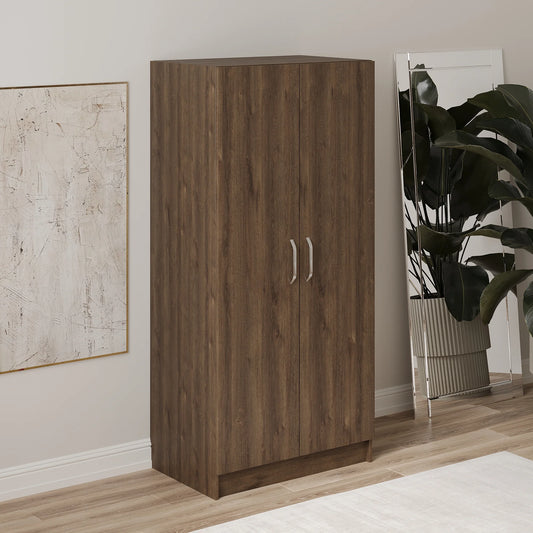 Dulap haaus Remi, 2 Usi, Stejar Bronz, 80 x 51 x 170 cm