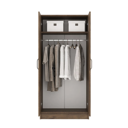 Dulap haaus Remi, 2 Usi, Stejar Bronz, 80 x 51 x 170 cm