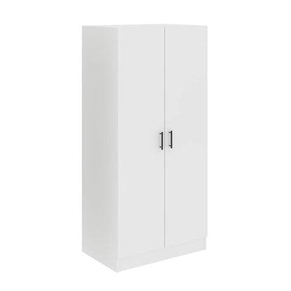 Dulap Remi, 2 Usi, cu polite, Alb, 80 x 51 x 170 cm