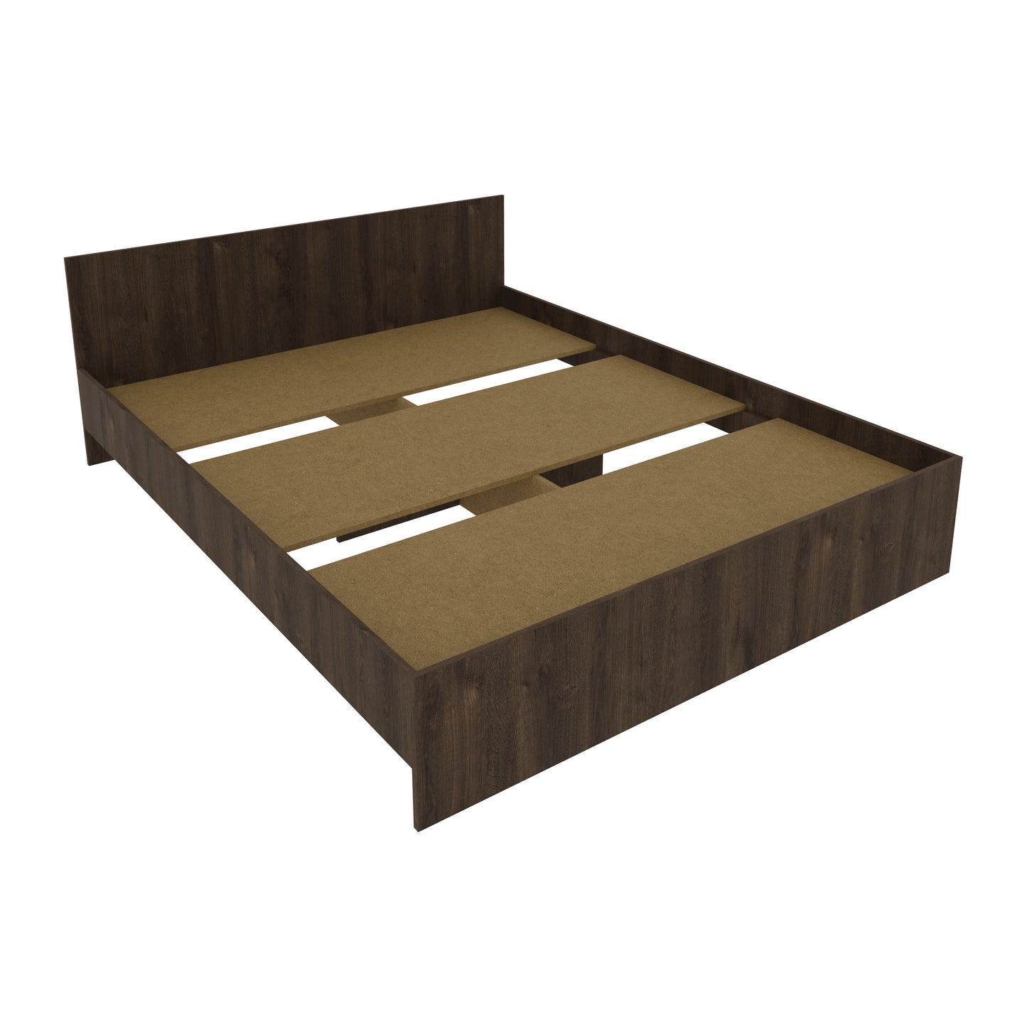 Pat Remi, 200 x 160 cm, saltea spuma inclusa, Stejar Bronz