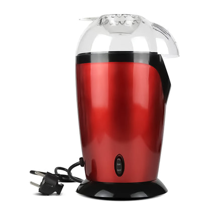 Aparat de facut popcorn Sokany RH-288, 1200W, tehnologie cu aer cald, timp de preparare max. 3 min, pahar dozator boabe, Rosu