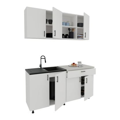 Bucatarie haaus Roma, Alb, L 160 cm