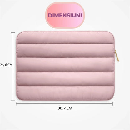 Geanta Laptop portabila Timebox, 14'', 15'', 16" inch, Ultrabook, Roz