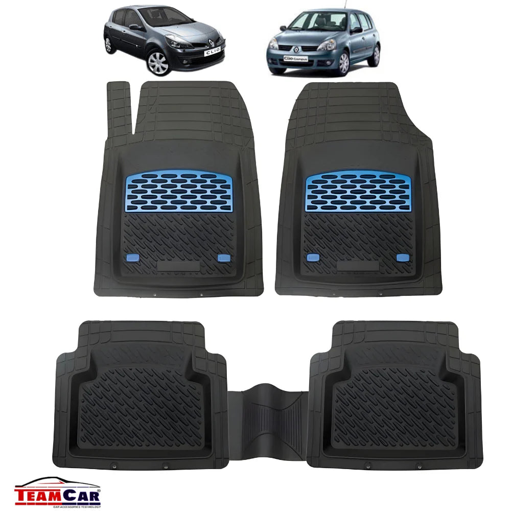 Renault Clio II Covorase Auto TeamCar® Tip Tavita Compatibile Hatchback (1998-2012) Blue