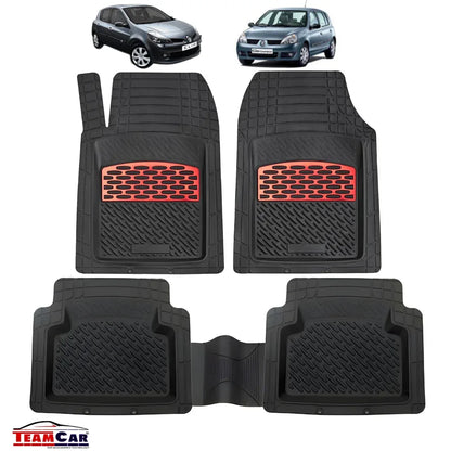 Renault Clio II Covorase Auto TeamCar® Tip Tavita Compatibile Hatchback (1998-2012) Red - 221.ro