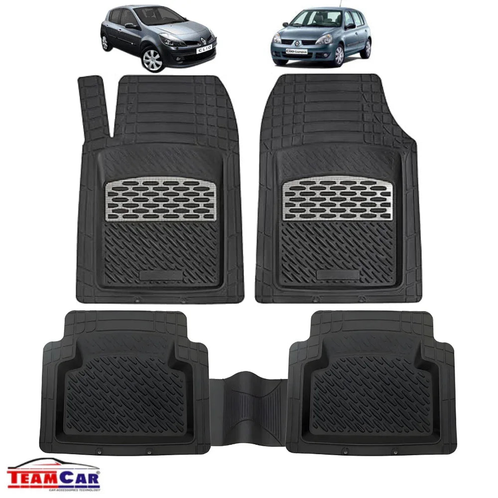 Renault Clio II Covorase Auto TeamCar® Tip Tavita Compatibile Hatchback (1998-2012) Silver - 221.ro