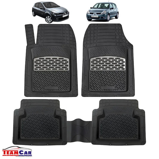 Renault Clio II Covorase Auto TeamCar® Tip Tavita Compatibile Hatchback (1998-2012) Silver - 221.ro