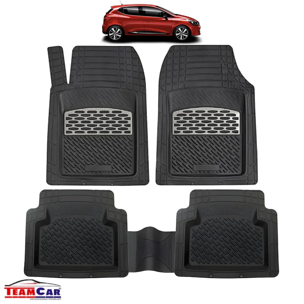 Renault Clio V Covorașe Auto TeamCar® Tip Tăviță Compatibile (2019+) - Hatchback Silver - 221.ro