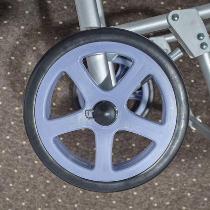 Carucior de piata pliabil, cadru din aluminiu, Naimeed D4949, 2 roti, 49 L, Albastru