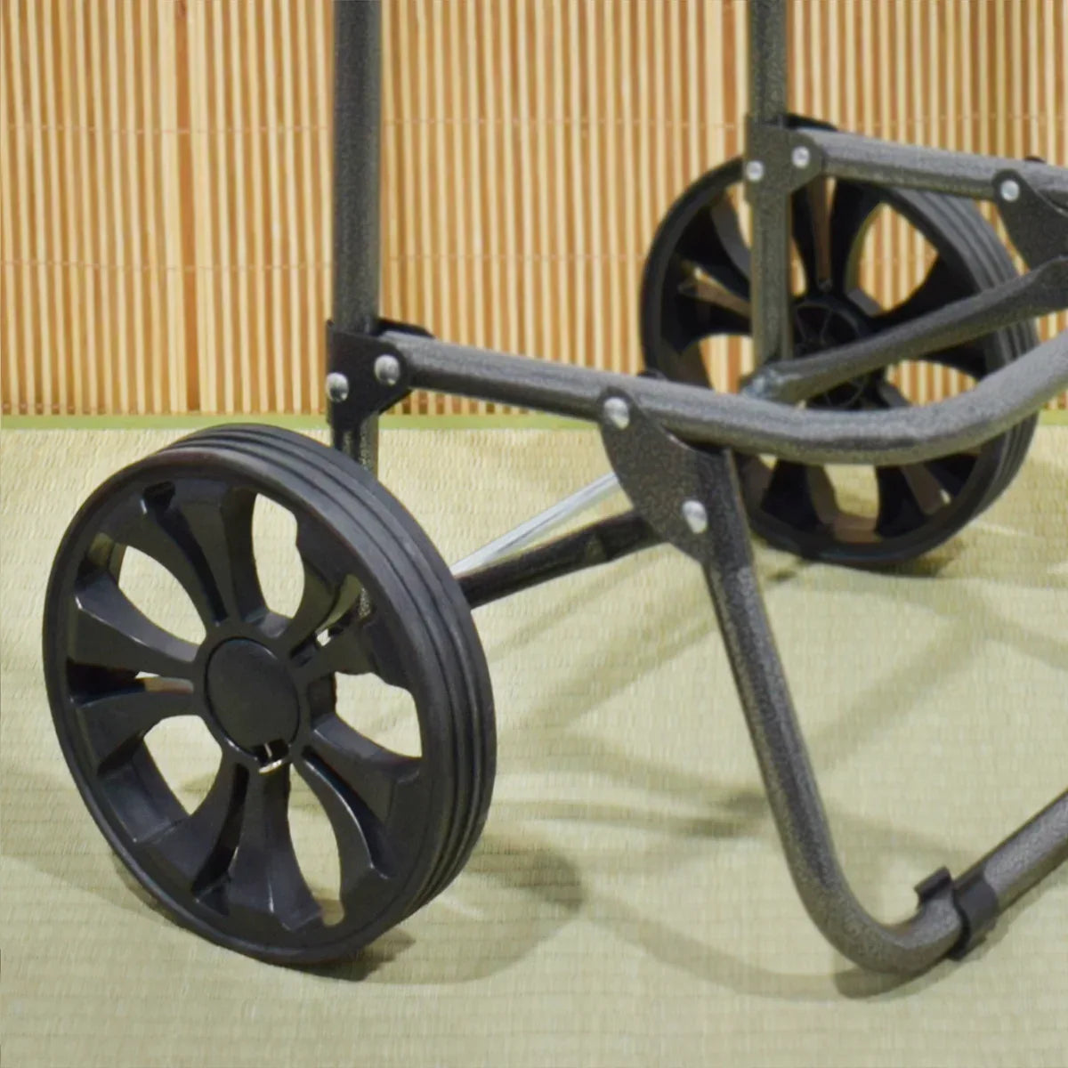 Carucior de piata pliabil, Naimeed D4946, 2 roti, 62 L, Negru-Rosu - 221.ro