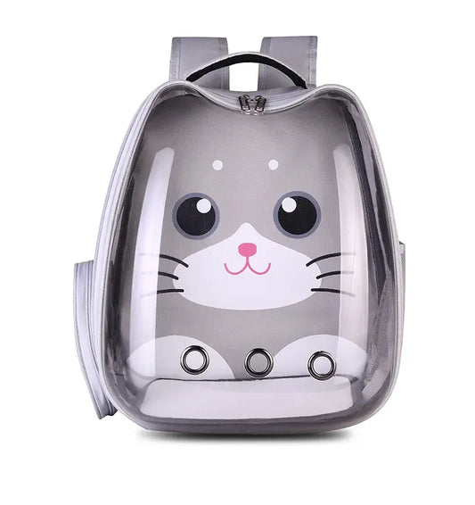 Rucsac pentru transport Happy Cat, gri
