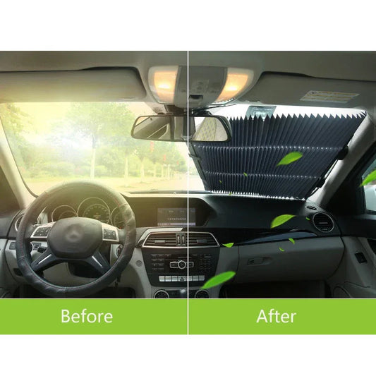 Parasolar Auto Retractabil pentru Blocarea Soarelui și Izolație Termică - 1 buc 70cm