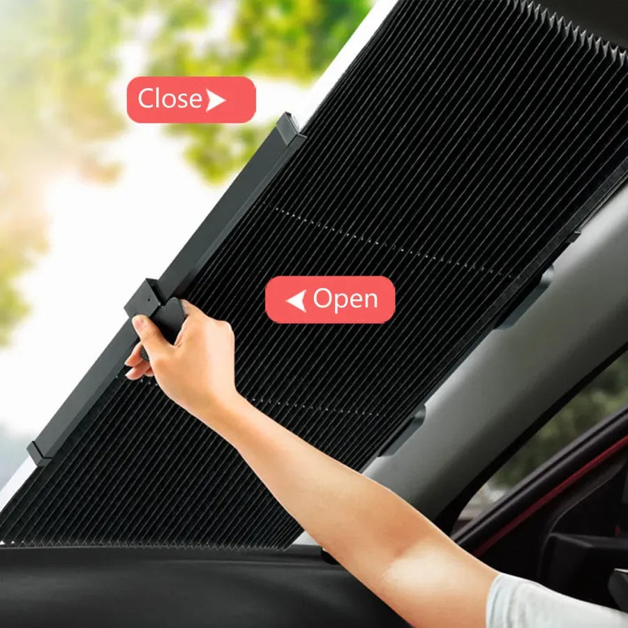 Parasolar Auto Retractabil pentru Blocarea Soarelui și Izolație Termică - 1 buc 70cm