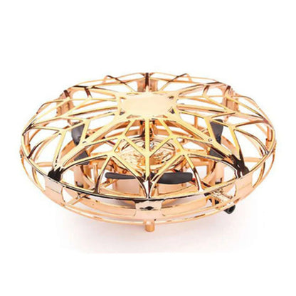 Quadcopter cu Control Prin Inductie Infraroșu și Mod de Mentinere a Altitudinii - Jucărie Drone 3D cu Protecție Completă și Mod Fără Cap - Rosu, One Size