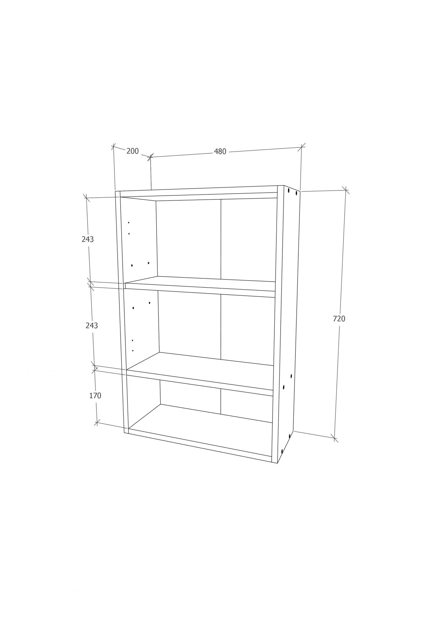Corp Baie haaus Zed, Suspendat, 2 Usi, Gri Lucios/Alb, MDF, L 48 x l 22 x H 72 cm