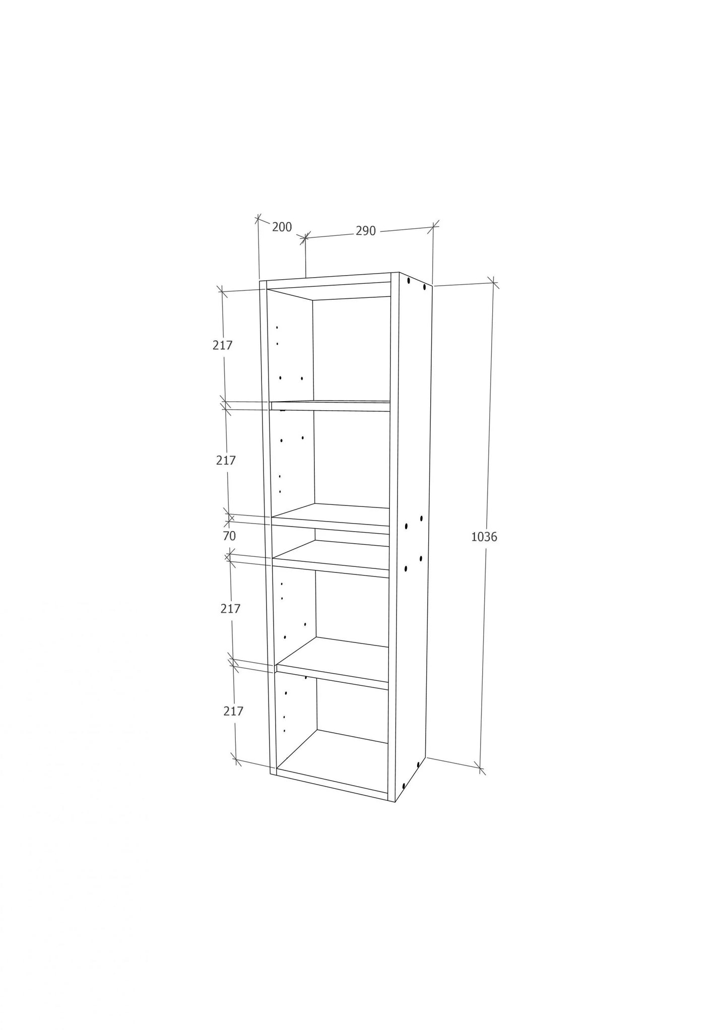 Soldat Baie haaus Zed, Suspendat, 2 Usi, Gri Lucios/Alb, MDF, L 29 x l 22 x 104 cm