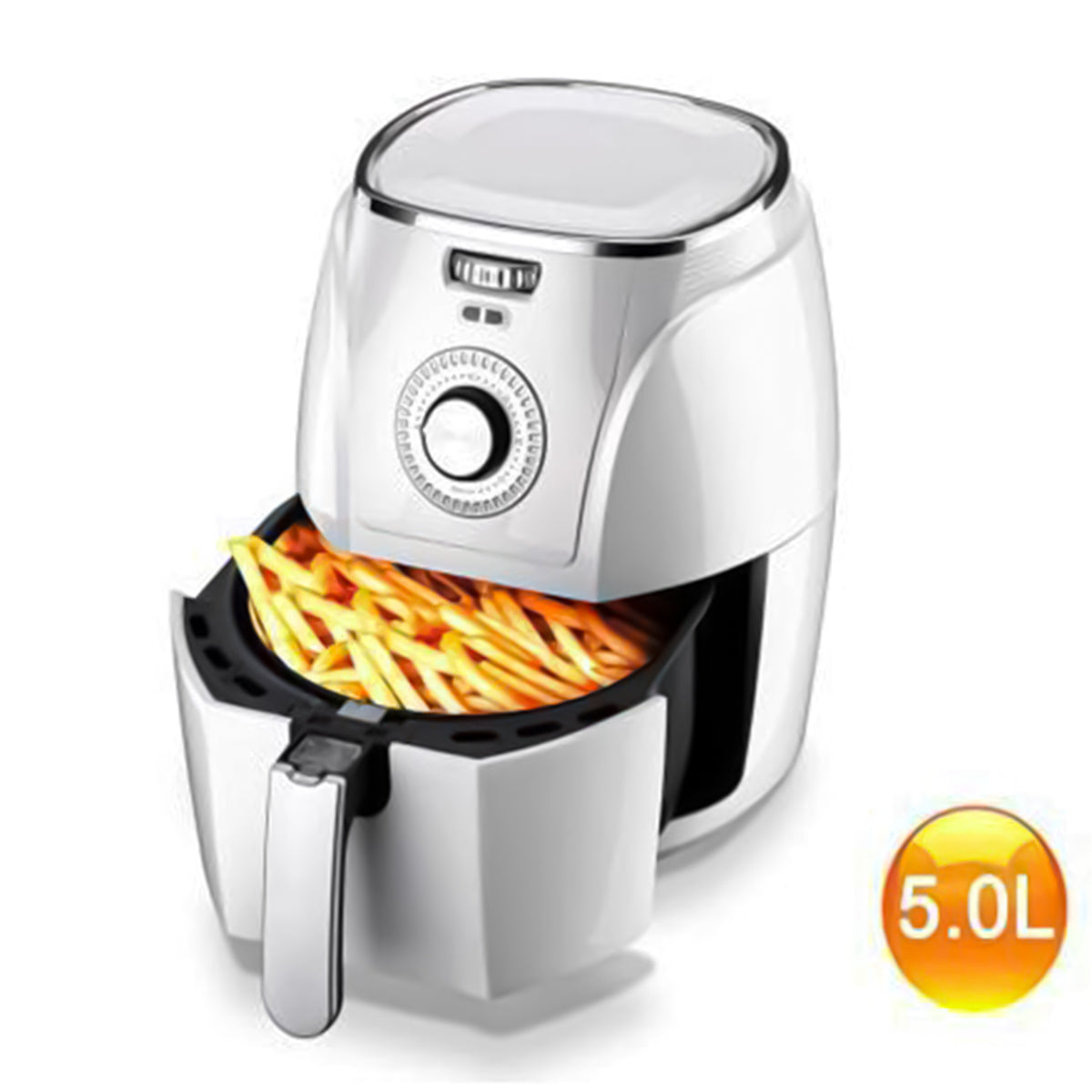 Friteuza fara ulei Sokany SE-3010, 1500W, 5L, Control Temperatura, Alb
