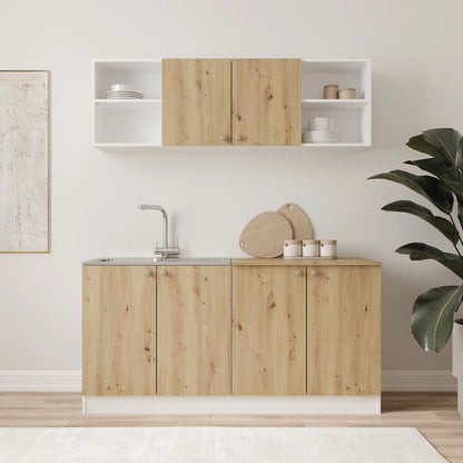 Set Bucatarie haaus Sena, Stejar Artisan/Alb, L 160 cm