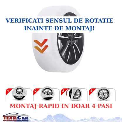 Lanturi Auto Textile Tip Sosete Antiderapante pentru Zapada - Marimea XXL - 221.ro