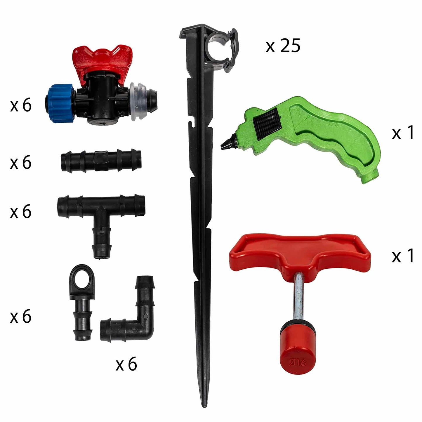 Set accesorii furtun irigare prin picurare / SET 30056