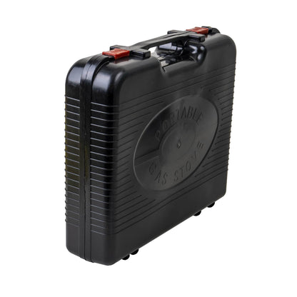 Pachet promo - Aragaz camping, aprindere automata, negru, dubla alimentare + 2 butelii 410ml + kit alimentare butelie / SET 30060