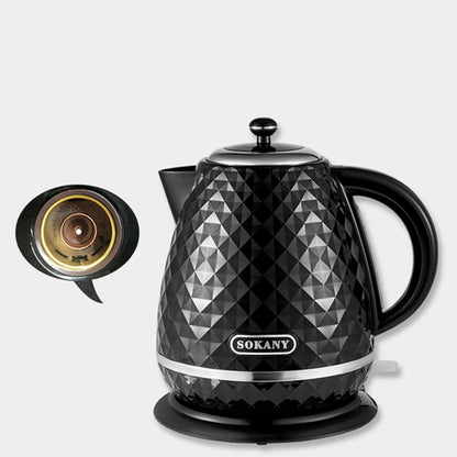 Fierbator apa, Sokany SK-1032, 2200W, capacitate 1.7L, control temperatura, indicator luminos,  Negru