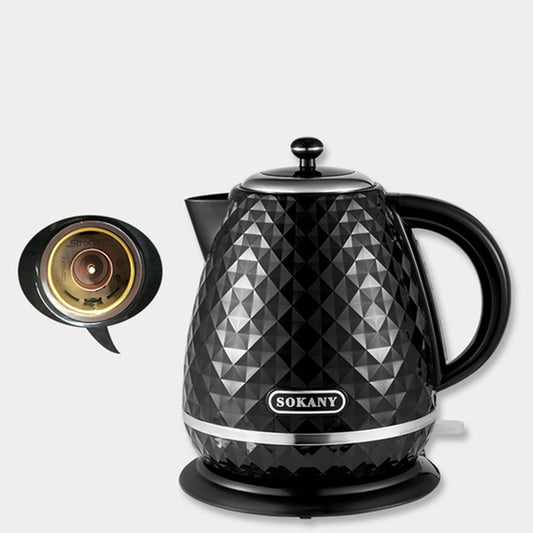 Fierbator apa, Sokany SK-1032, 2200W, capacitate 1.7L, control temperatura, indicator luminos,  Negru