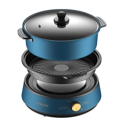 Multicooker 3 in 1 Sokany SK-2006, 1350W, 4L, Blue