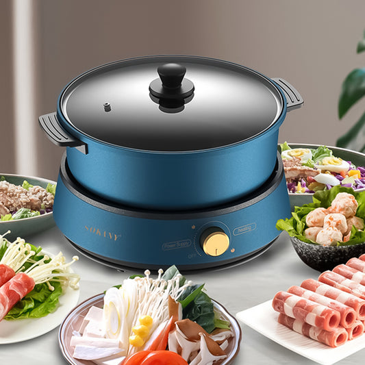 Multicooker 3 in 1 Sokany SK-2006, 1350W, 4L, Blue