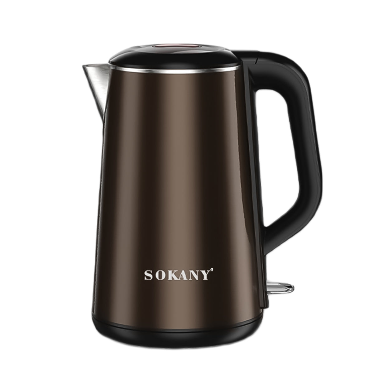 Fierbator apa, Sokany SK-2203, 2000W, capacitate 2.2L, control temperatura, indicator luminos,  Maro
