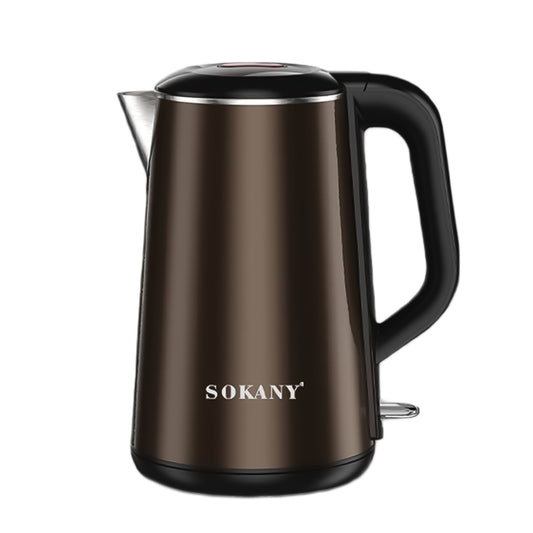 Fierbator apa, Sokany SK-2203, 2000W, capacitate 2.2L, control temperatura, indicator luminos,  Maro