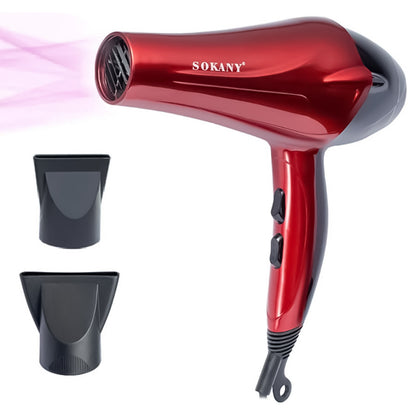 Uscator de par Sokany SK-2211, 2400W, Professional Line, Rosu