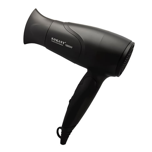 Uscator de par pentru voiaj Sokany SK-318, 1600W, Professional Line, pliabil, Negru