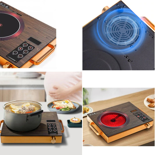 Plita electrica vitroceramica, Sokany SK-3569, 2200w, control al temperaturii, timer, afisaj digital