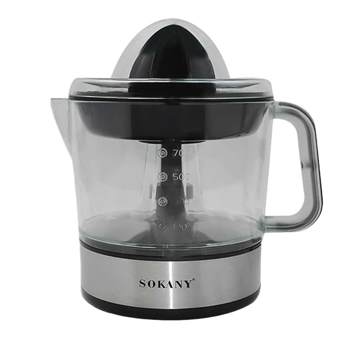 Storcator citrice Sokany JE-623D, 45W, 0.7L, 2 conuri, Negru/Inox