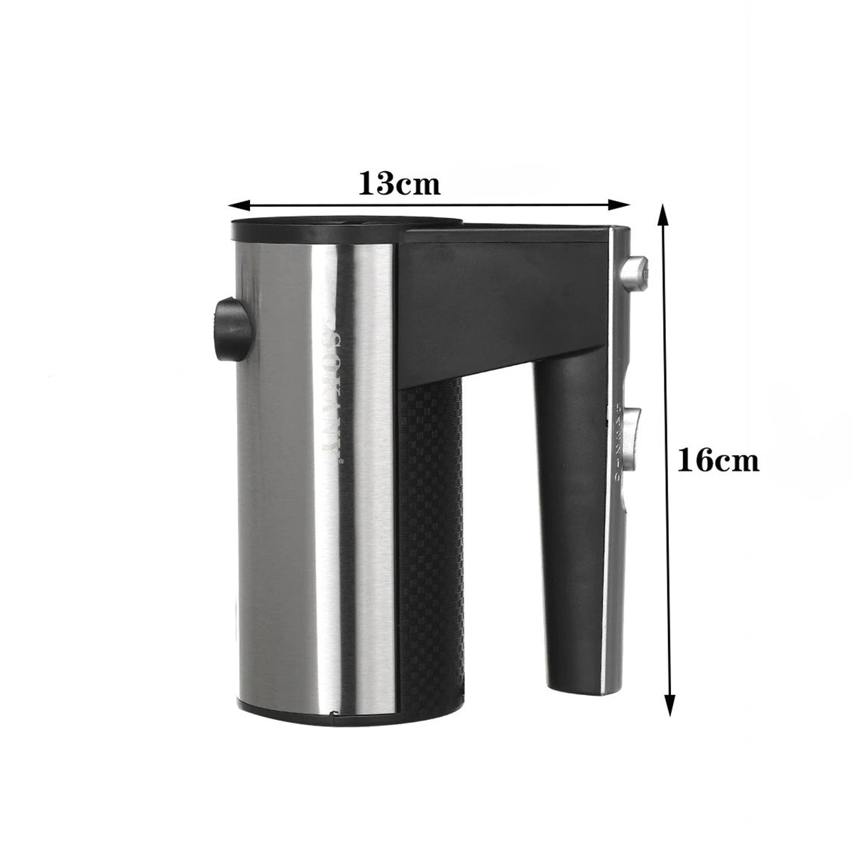Mixer de mana Sokany SK-6638, 300W, 5 trepte de viteza, Negru/Inox