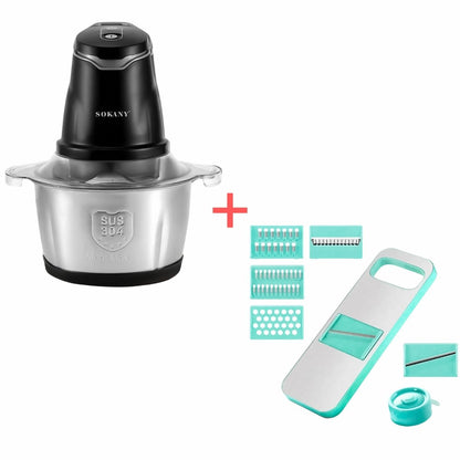 Pachet Promo : Tocator electric Sokany SK-7020 + Razatoare multifunctionala, Naimeed D5130