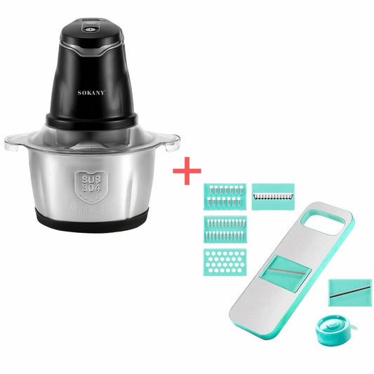 Pachet Promo : Tocator electric Sokany SK-7020 + Razatoare multifunctionala, Naimeed D5130