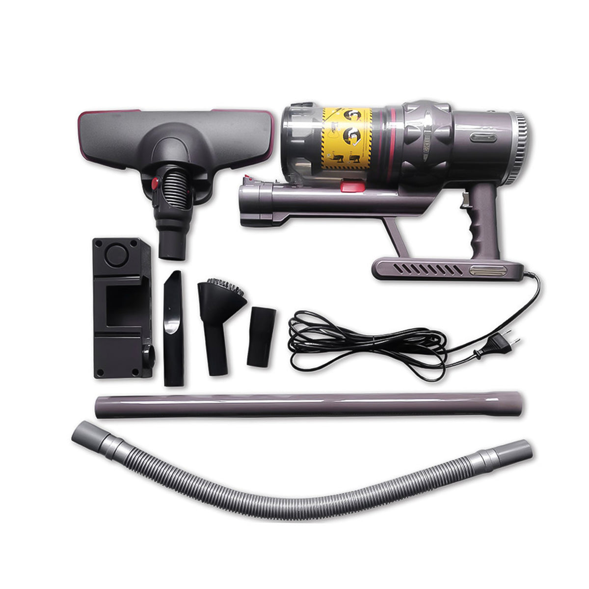 Aspirator vertical Sokany SK-3378, 2000W, 1.1 l, accesorii, Gri