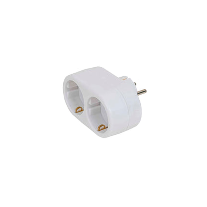 Adaptor cu 2 posturi, IP20, maxim 3680W, 16A, 230V, Z-TOOLS / SM-DBS-0102