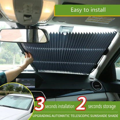 Parasolar Auto Retractabil pentru Blocarea Soarelui și Izolație Termică - 1 buc 70cm