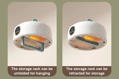 Uscător de Rufe Portabil 600W cu Timer Digital și Sac Pliabil – Ideal pentru Călătorii și Dormitor - EU