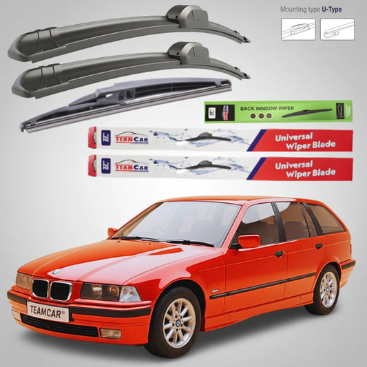 Ștergătoare BMW Seria 3 E36 Touring (1995–1999) Flat | Set Complet – TeamCar®