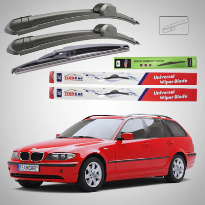 Ștergătoare BMW Seria 3 E46 Touring (1999–2005) Flat | Set Complet – TeamCar®