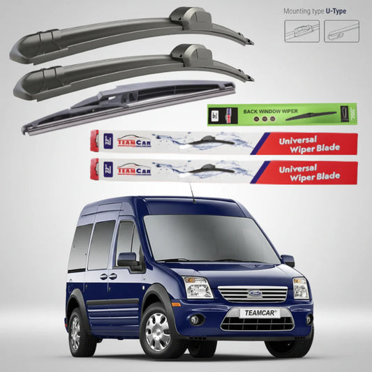 Ștergătoare Ford Transit Connect 1 ușa spate (2002–2013) TeamCar® – Flat | Set Complet